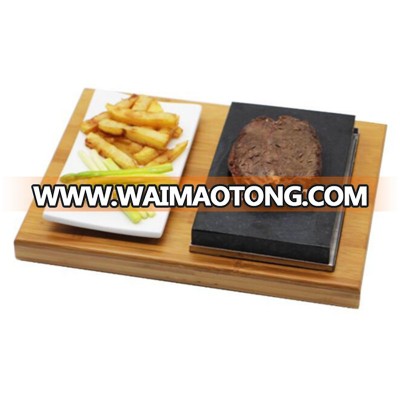 Black Steak Grill Stone Plate Hot Stone Grill