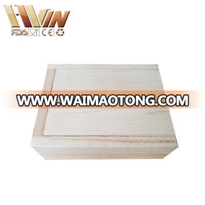 Cheap Wooden Gift Box Natural Wood Customize Box Father's Day Gift Wood Box Supplier In China Cheapest